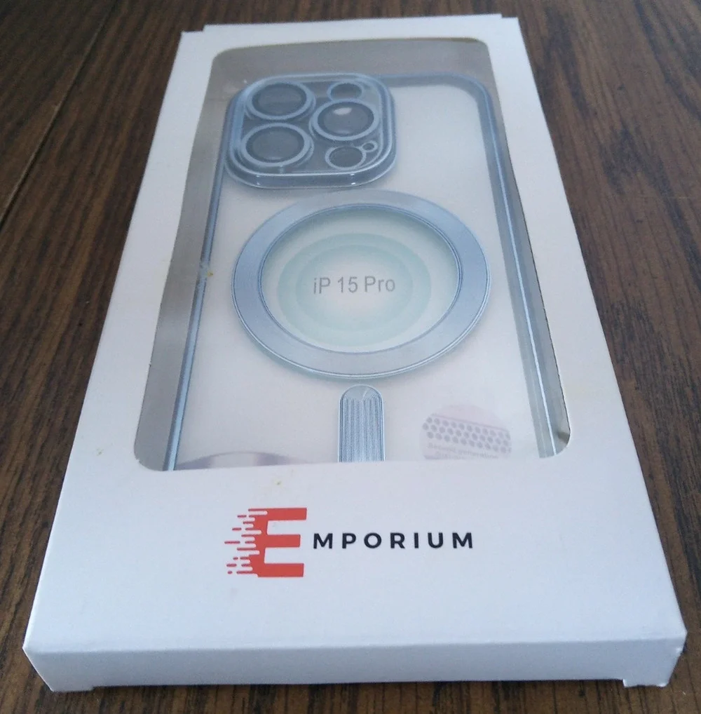 Emporium iphone 15 Pro Magnetic Blue Case